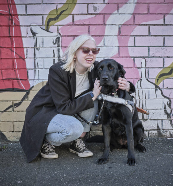 Lucy and her Guide Dog Dottie