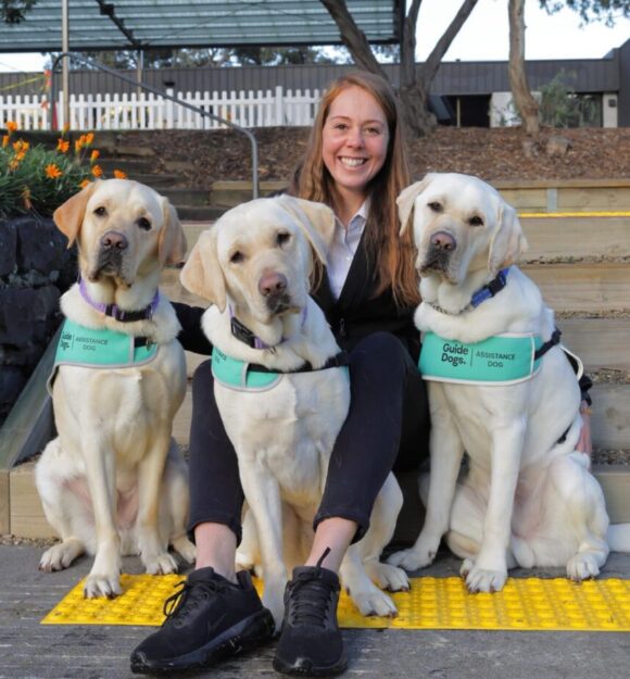Instructor Laura in the middle with Larrie on the left, Nadia in the middle and Nigel on the right.